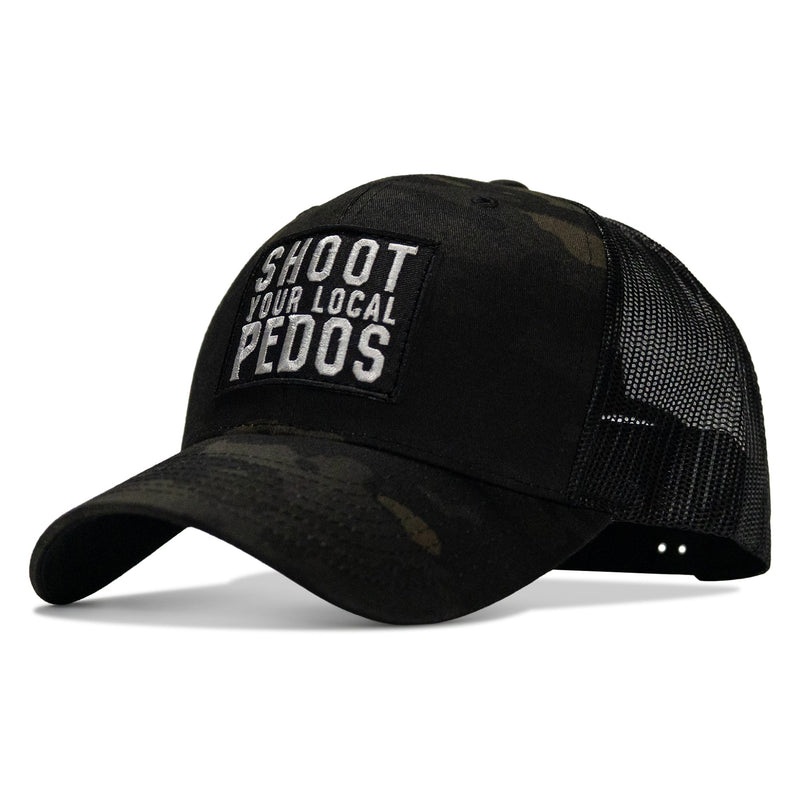 Load image into Gallery viewer, Shoot Your Local Pedos Patch Snapback
