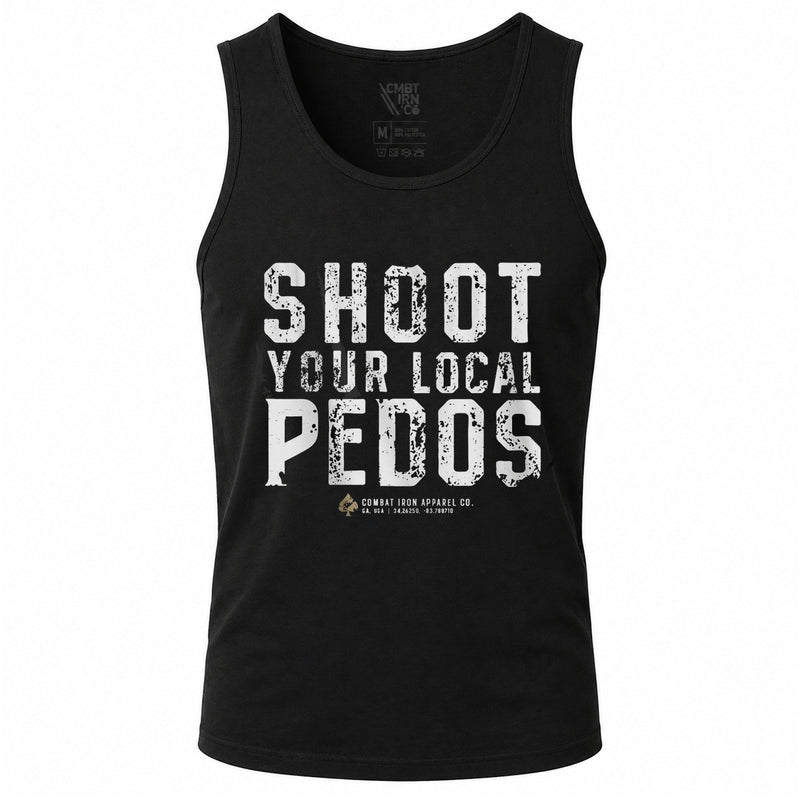 Load image into Gallery viewer, Shoot Your Local Pedo Men's Tank Top
