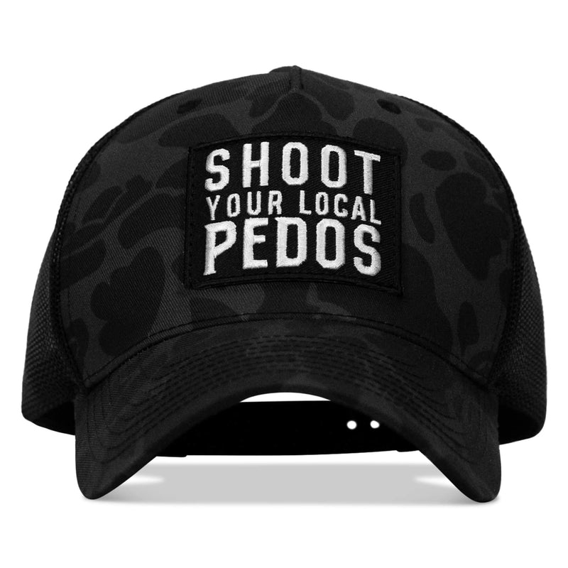 Load image into Gallery viewer, Shoot Your Local Pedos Patch Snapback
