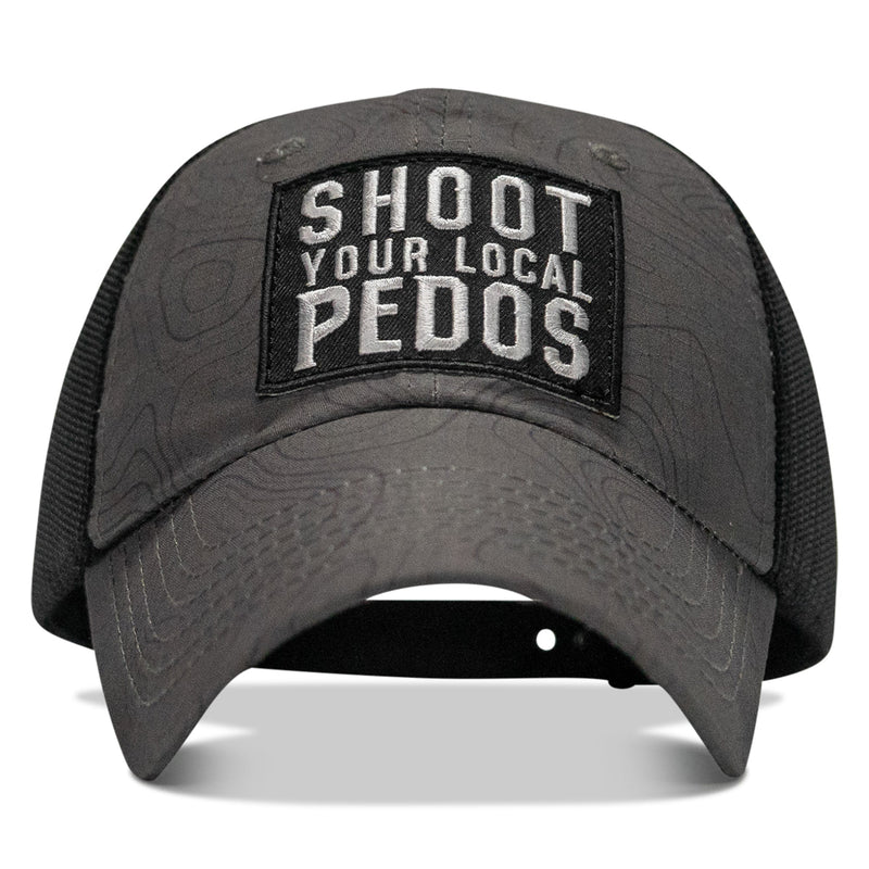 Load image into Gallery viewer, Shoot Your Local Pedos Patch Tactical Ripstop Mesh Snapback Hat
