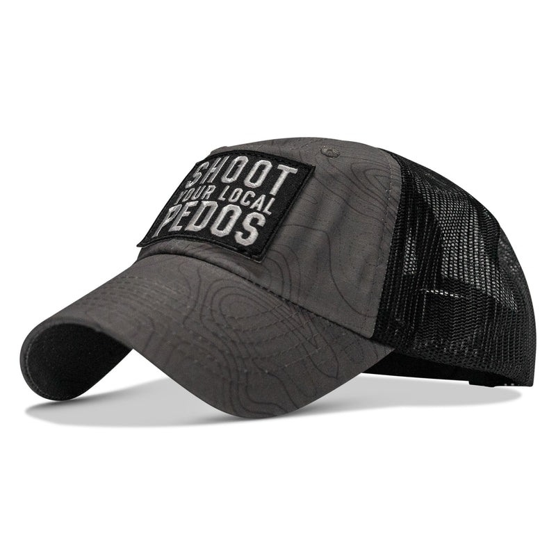 Load image into Gallery viewer, Shoot Your Local Pedos Patch Tactical Ripstop Mesh Snapback Hat
