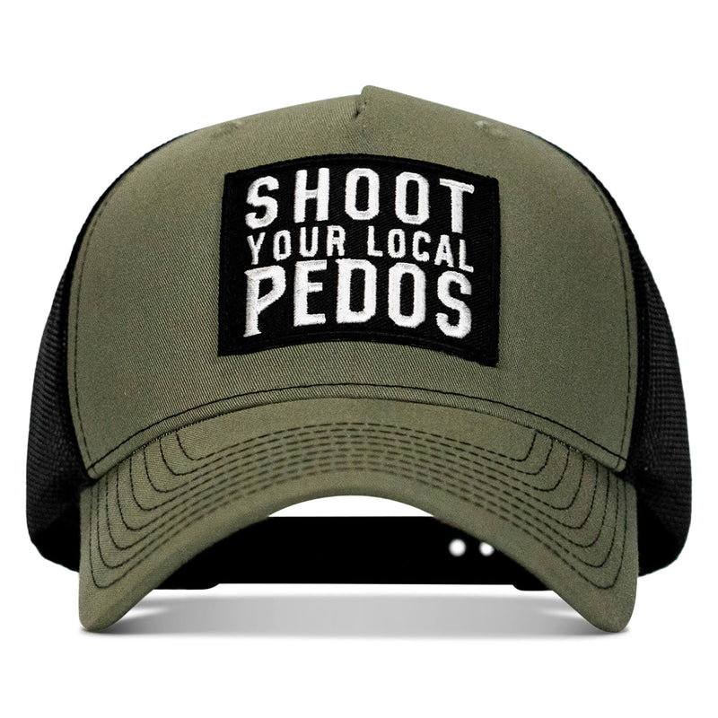 Load image into Gallery viewer, Shoot Your Local Pedos Patch Snapback

