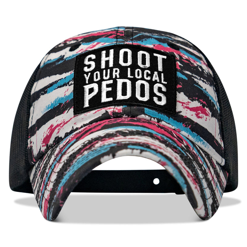 Load image into Gallery viewer, Shoot Your Local Pedos Patch Tactical Ripstop Mesh Snapback Hat
