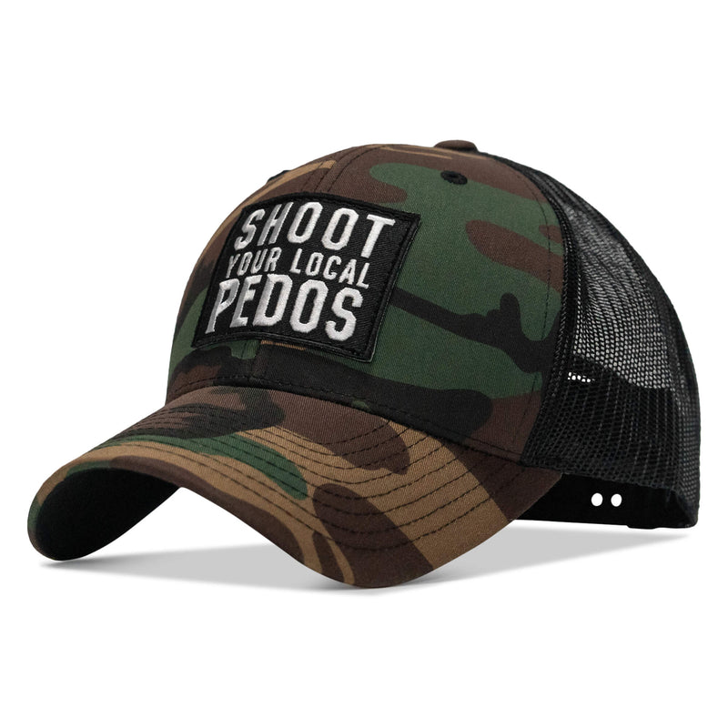 Load image into Gallery viewer, Shoot Your Local Pedos Patch Snapback
