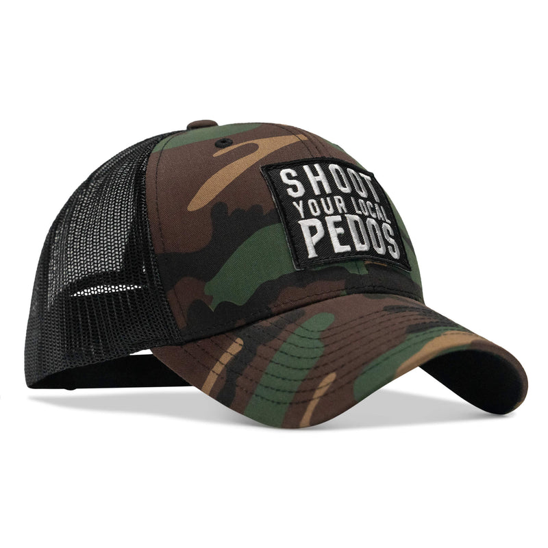 Load image into Gallery viewer, Shoot Your Local Pedos Patch Snapback
