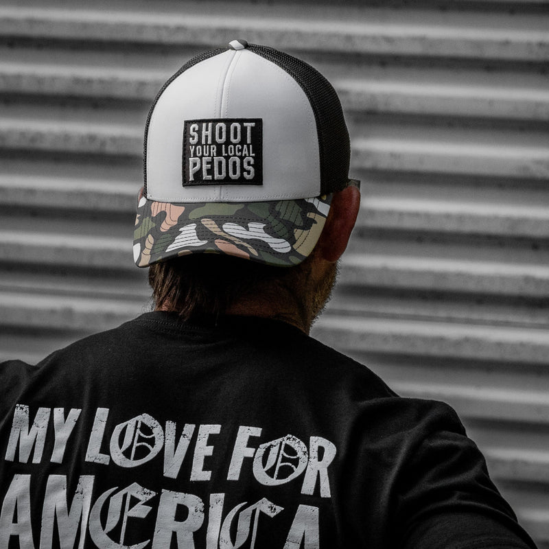 Load image into Gallery viewer, Shoot Your Local Pedos Patch Snapback
