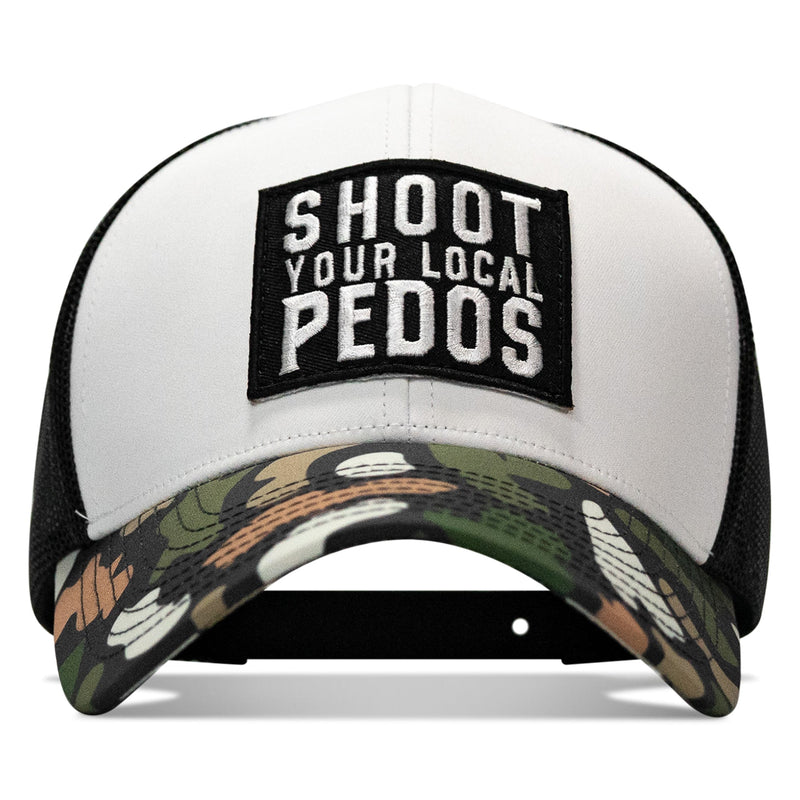 Load image into Gallery viewer, Shoot Your Local Pedos Patch Snapback
