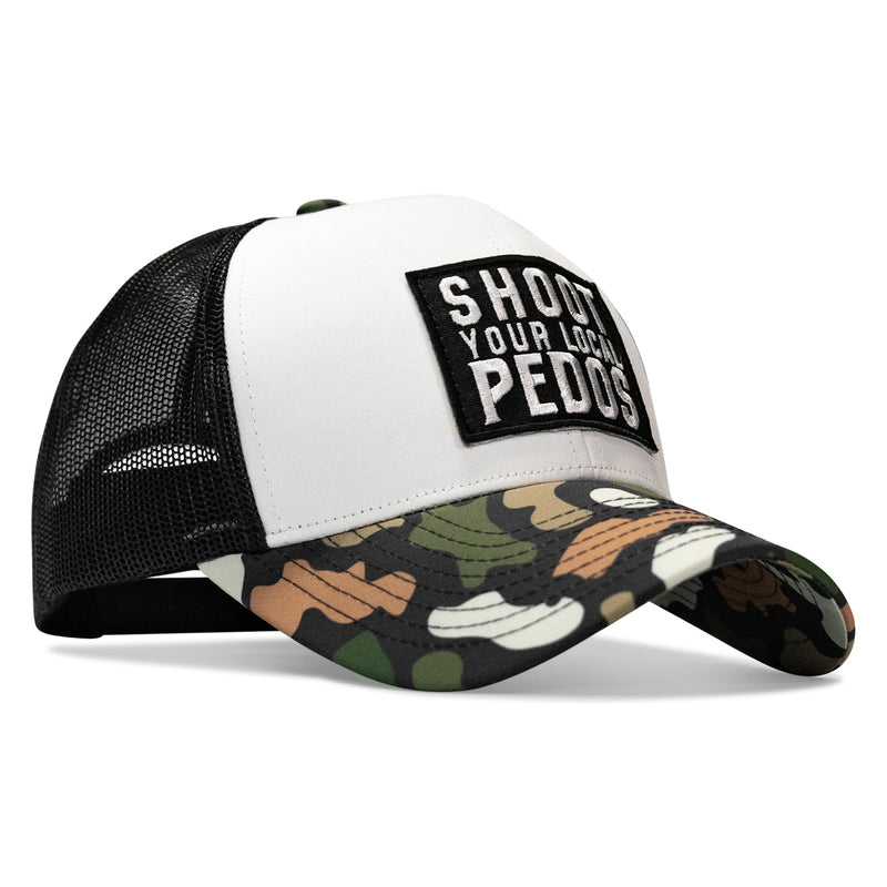 Load image into Gallery viewer, Shoot Your Local Pedos Patch Snapback
