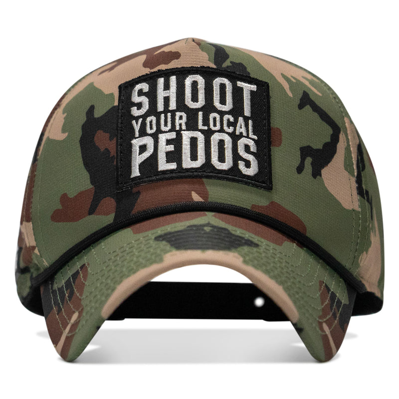 Load image into Gallery viewer, Shoot Your Local Pedos Patch Weekender Waterproof Snapback
