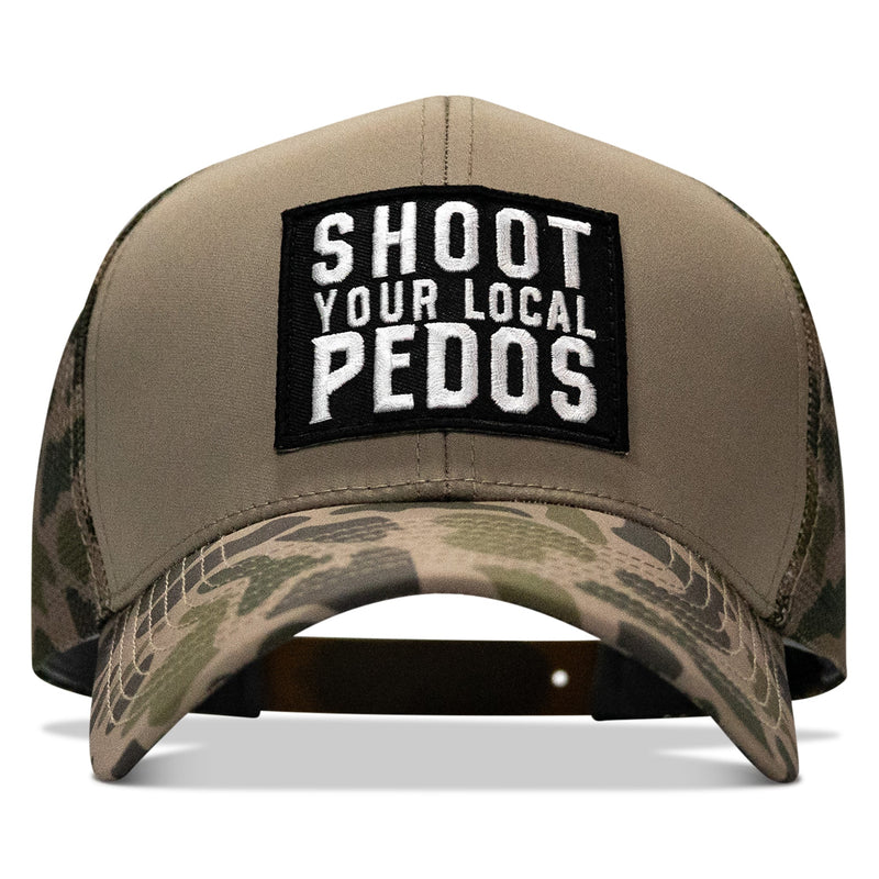 Load image into Gallery viewer, Shoot Your Local Pedos Patch Snapback

