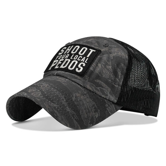 Shoot Your Local Pedos Patch Tactical Ripstop Mesh Snapback Hat