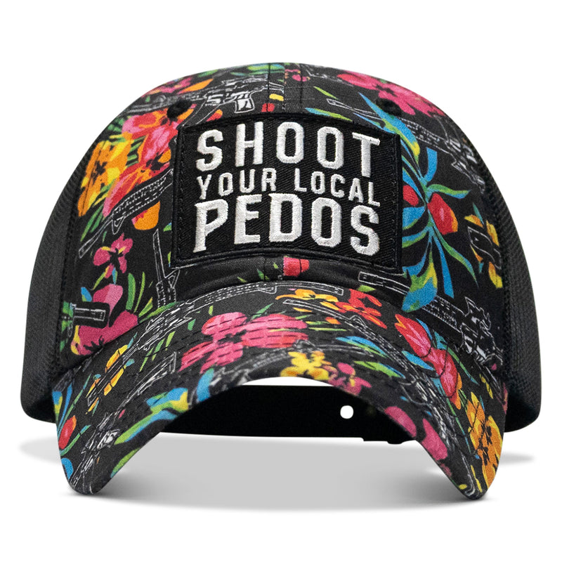Load image into Gallery viewer, Shoot Your Local Pedos Patch Tactical Ripstop Mesh Snapback Hat
