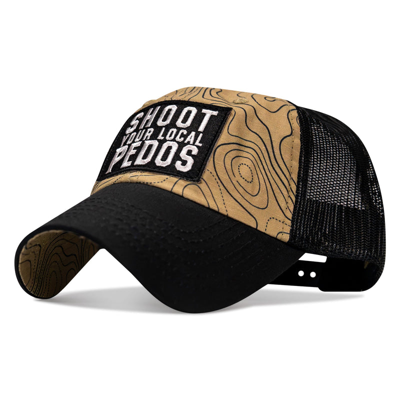 Load image into Gallery viewer, Shoot Your Local Pedos Patch Tactical Ripstop Mesh Snapback Hat

