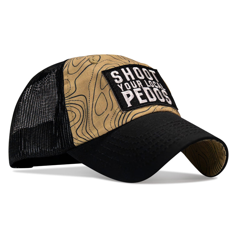 Load image into Gallery viewer, Shoot Your Local Pedos Patch Tactical Ripstop Mesh Snapback Hat

