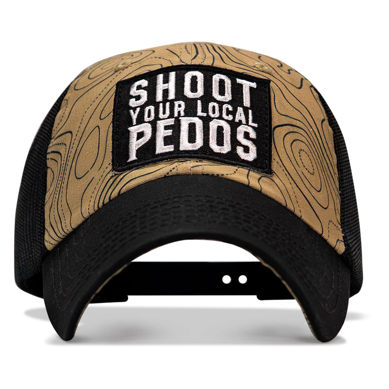 Load image into Gallery viewer, Shoot Your Local Pedos Patch Tactical Ripstop Mesh Snapback Hat
