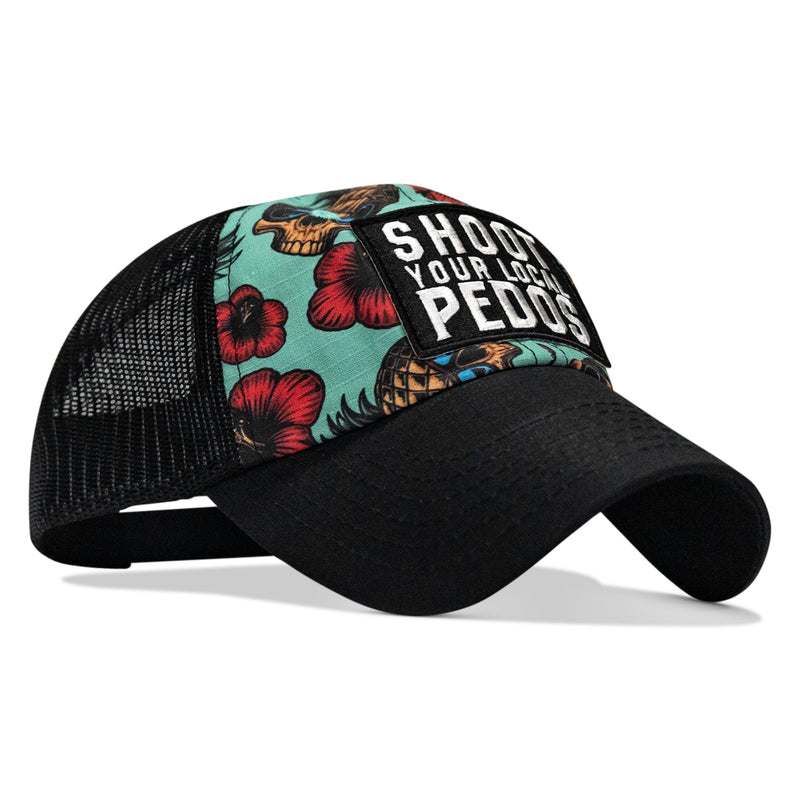 Load image into Gallery viewer, Shoot Your Local Pedos Patch Tactical Ripstop Mesh Snapback Hat

