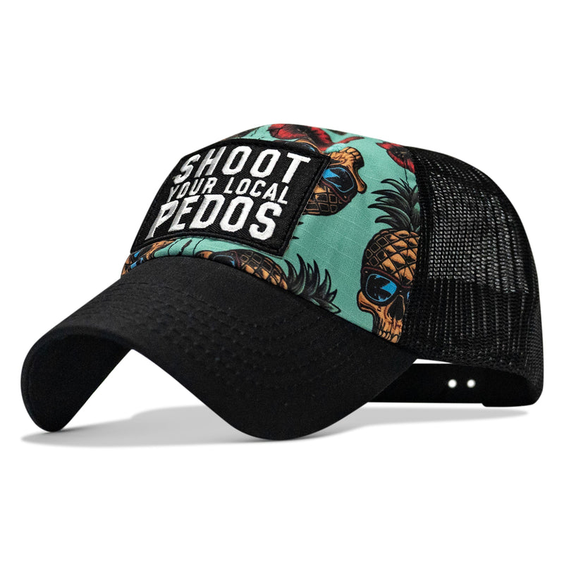 Load image into Gallery viewer, Shoot Your Local Pedos Patch Tactical Ripstop Mesh Snapback Hat
