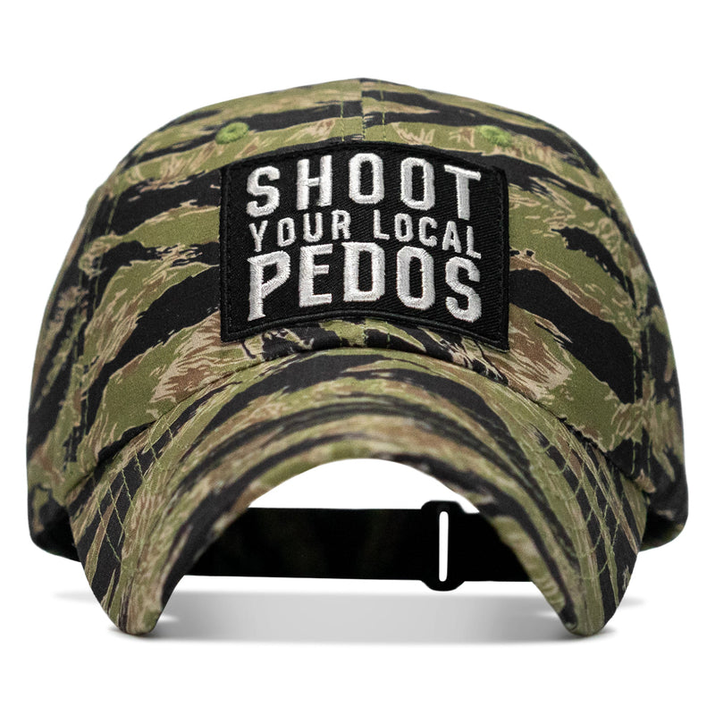 Load image into Gallery viewer, Shoot Your Local Pedos Patch Ripstop Low Profile Hat
