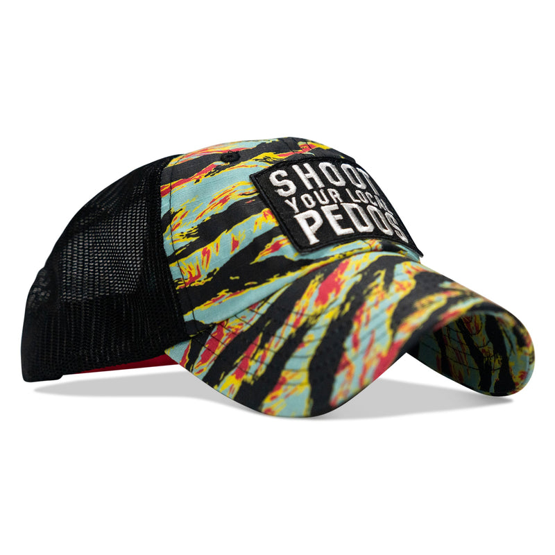 Load image into Gallery viewer, Shoot Your Local Pedos Patch Tactical Ripstop Mesh Snapback Hat
