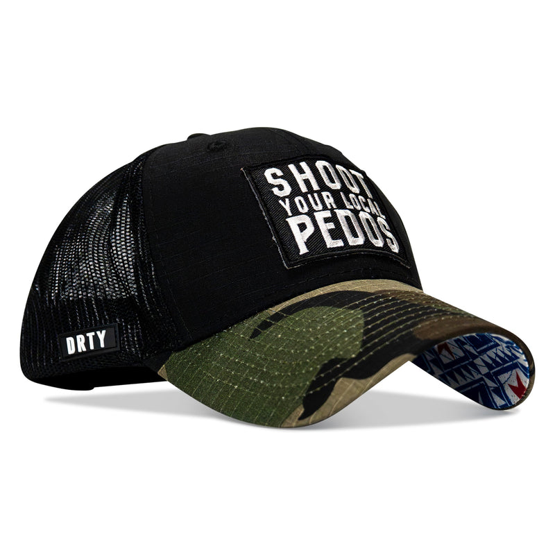 Load image into Gallery viewer, Shoot Your Local Pedos Patch Original Ripstop Snapback Hat
