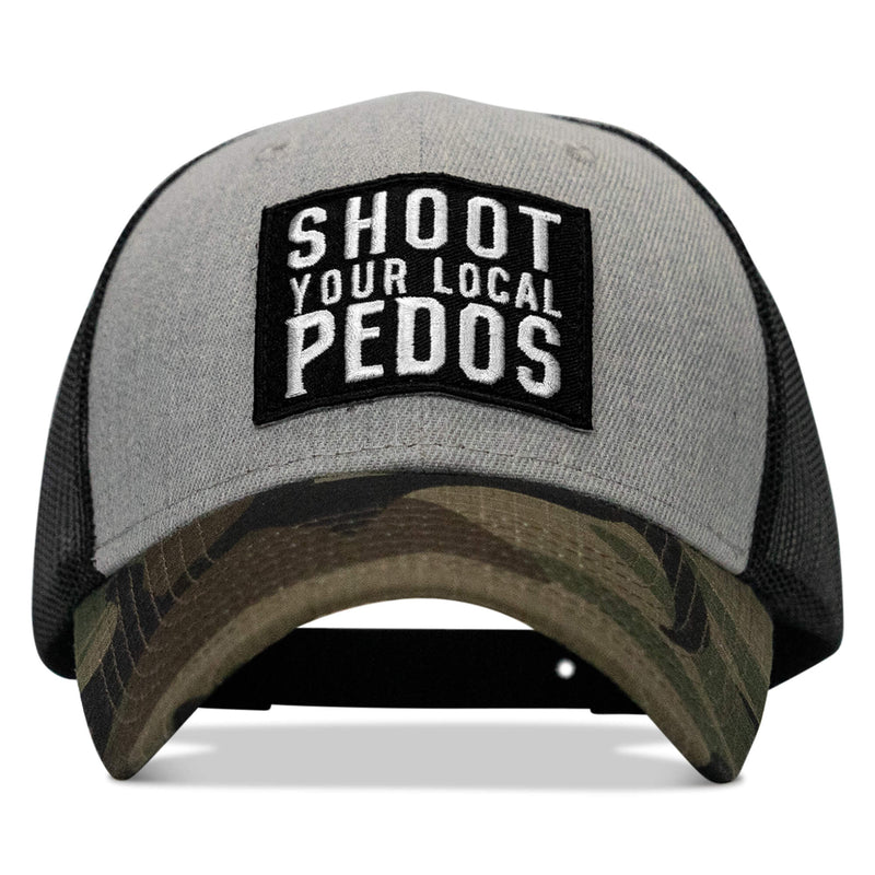 Load image into Gallery viewer, Shoot Your Local Pedos Patch Snapback
