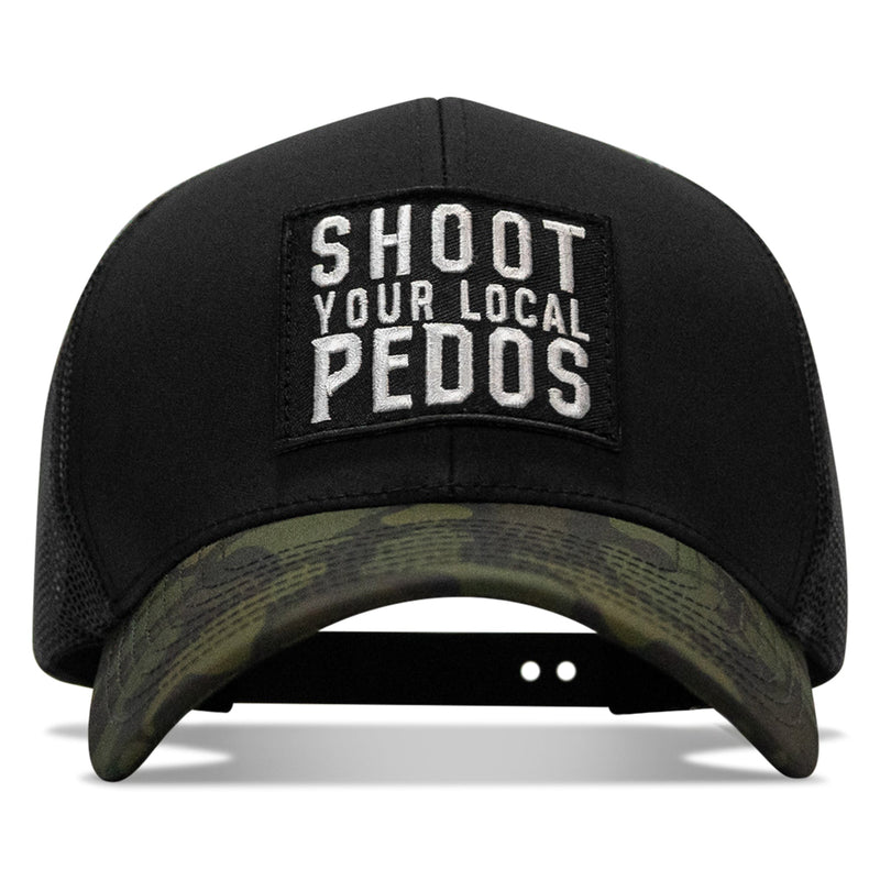 Load image into Gallery viewer, Shoot Your Local Pedos Patch Snapback
