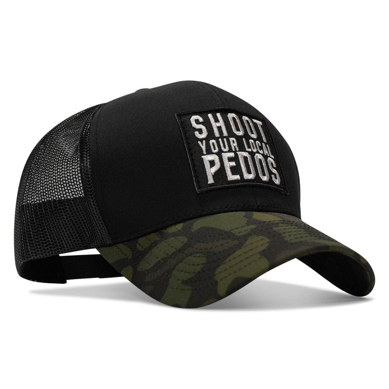 Load image into Gallery viewer, Shoot Your Local Pedos Patch Snapback

