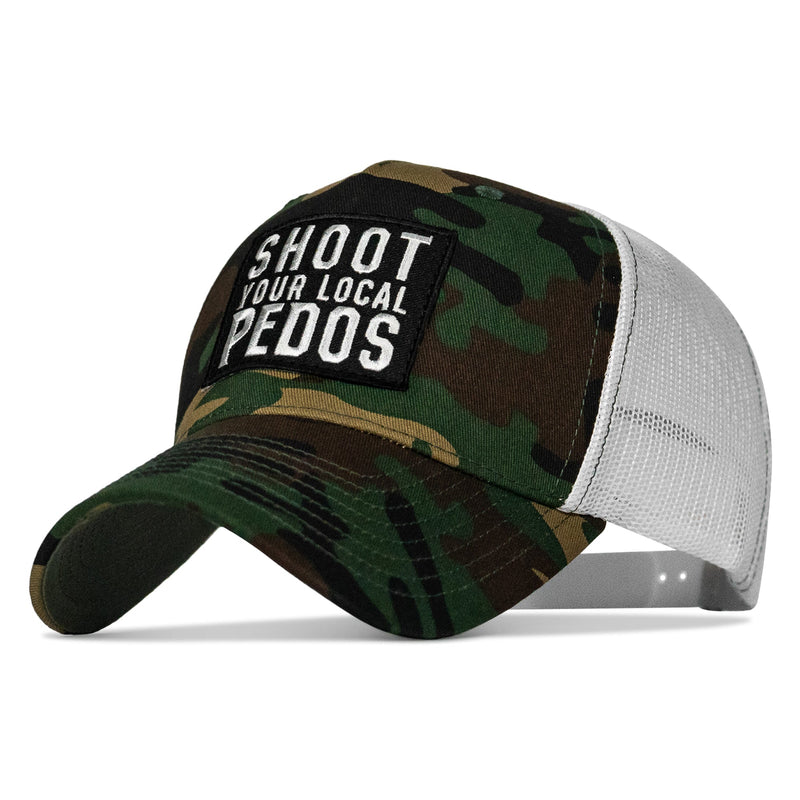 Load image into Gallery viewer, Shoot Your Local Pedos Patch Snapback
