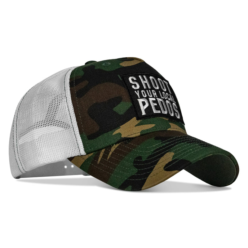 Load image into Gallery viewer, Shoot Your Local Pedos Patch Snapback
