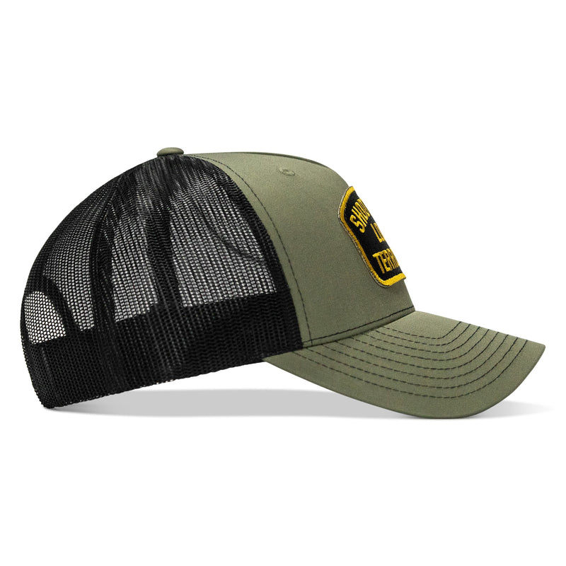 Load image into Gallery viewer, Shoot Your Local Terrorists Patch Snapback Hat
