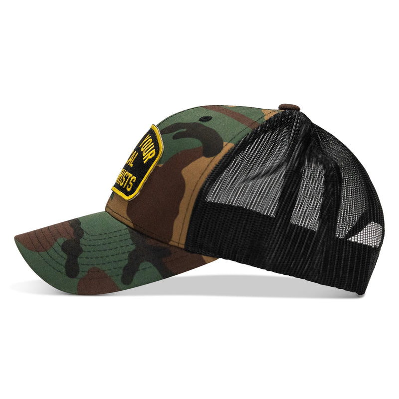 Load image into Gallery viewer, Shoot Your Local Terrorists Patch Snapback Hat
