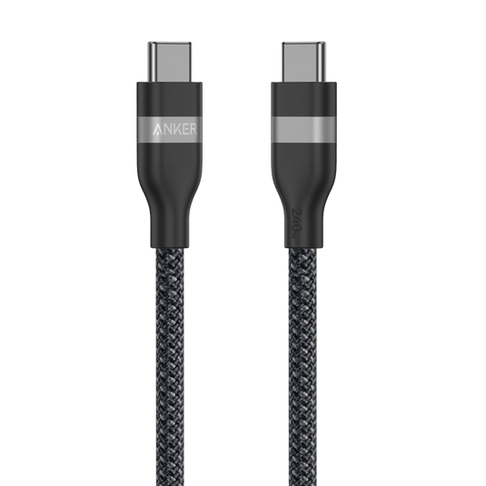Anker USB-C to USB-C Cable (3 ft / 6 ft, 240W, Upcycled-Braided)