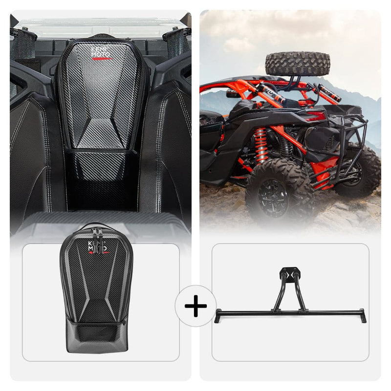 Load image into Gallery viewer, Center Storage Bag &amp; Spare Tire Mount for Can-Am Maverick X3 MAX
