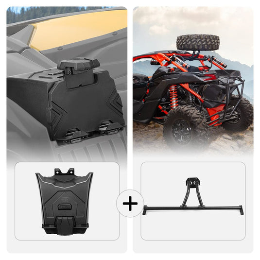 Tablet Holder & Spare Tire Carrier for Can-Am Maverick X3