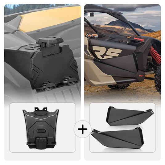 Tablet Holder & Front Lower Door Inserts Fit Can-Am Maverick X3