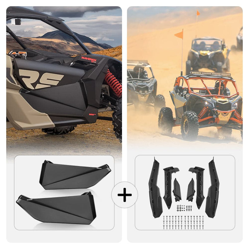 Load image into Gallery viewer, Front Lower Door Inserts &amp; Mud Fender Flares for Can-Am Maverick X3
