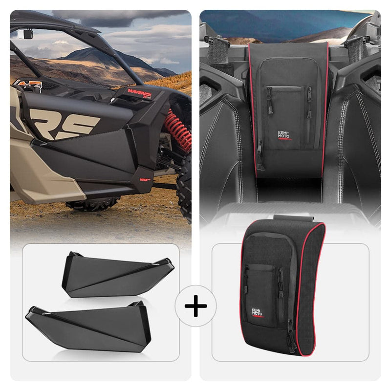 Load image into Gallery viewer, Front Lower Door Inserts &amp; Console Storage Bag For Can-Am Maverick X3
