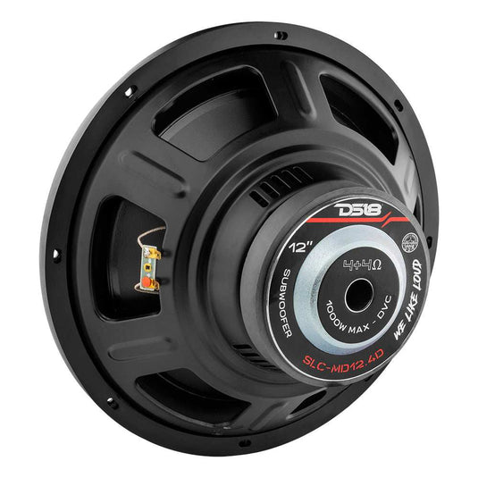 DS18 SLC-MD12.4D 12" SELECT PPI Cone Subwoofer 1000 Watts 4-Ohm DVC - Skoutley Outdoors LLC