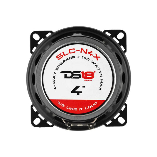 DS18 SLC-N4X SELECT 4" 4-Way Coaxial Speaker 140 Watts 4-Ohms (Pair)