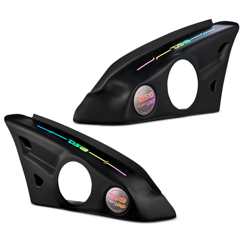 Polaris Slingshot Arm Rest Empty Enclosure With Digital Led Lights fits 2 x 6.5