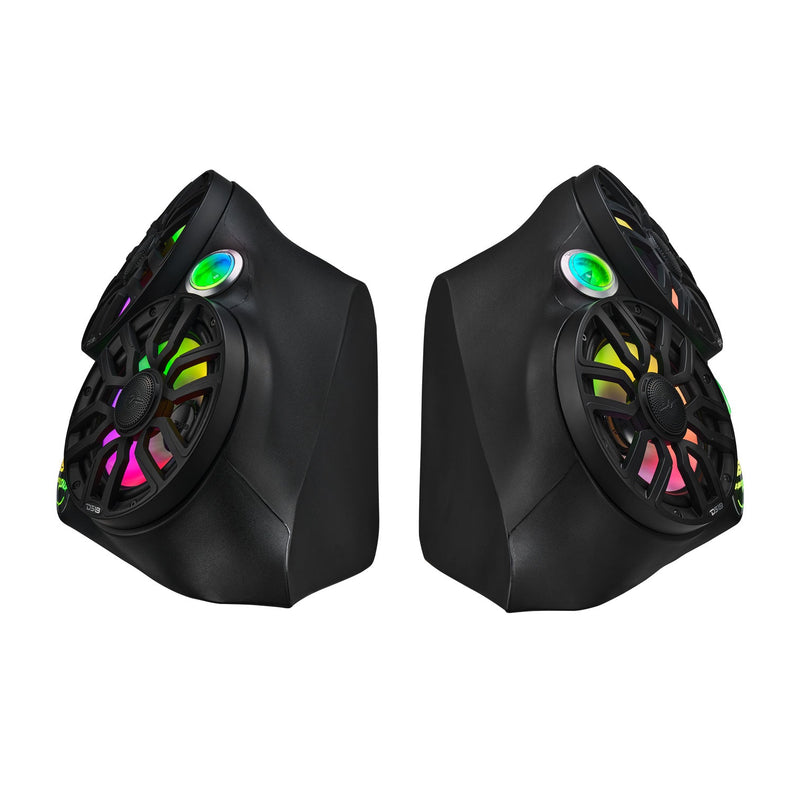 Load image into Gallery viewer, Polaris Slingshot Dual Front Fender 8” Loaded Speaker Pods with Digital LED Lighting
