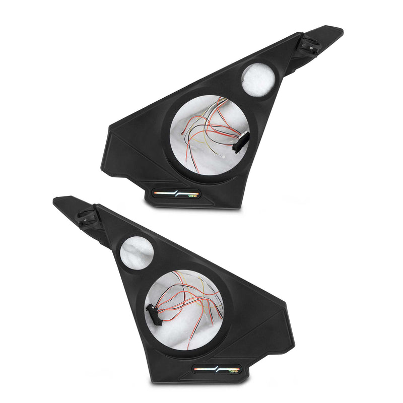 Load image into Gallery viewer, Polaris Slingshot Front Kick Panel Speaker Pods – Empty Enclosure for 8" Speakers and 3.8" Tweeters | 2020 - Current
