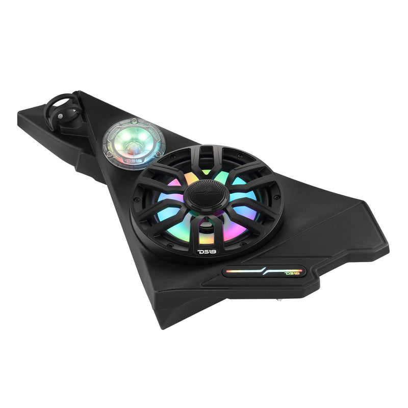 Load image into Gallery viewer, Polaris Slingshot Front Kick Panel Speaker Pods – Loaded with 8" NXL-IQ8/BK Speakers, PRO-TW1LD Tweeters &amp; Digital LED Lights | 2020 - Current
