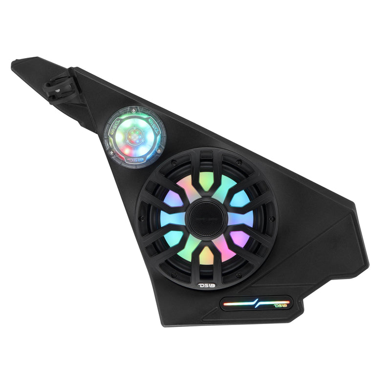 Load image into Gallery viewer, Polaris Slingshot Front Kick Panel Speaker Pods – Loaded with 8" NXL-IQ8/BK Speakers, PRO-TW1LD Tweeters &amp; Digital LED Lights | 2020 - Current
