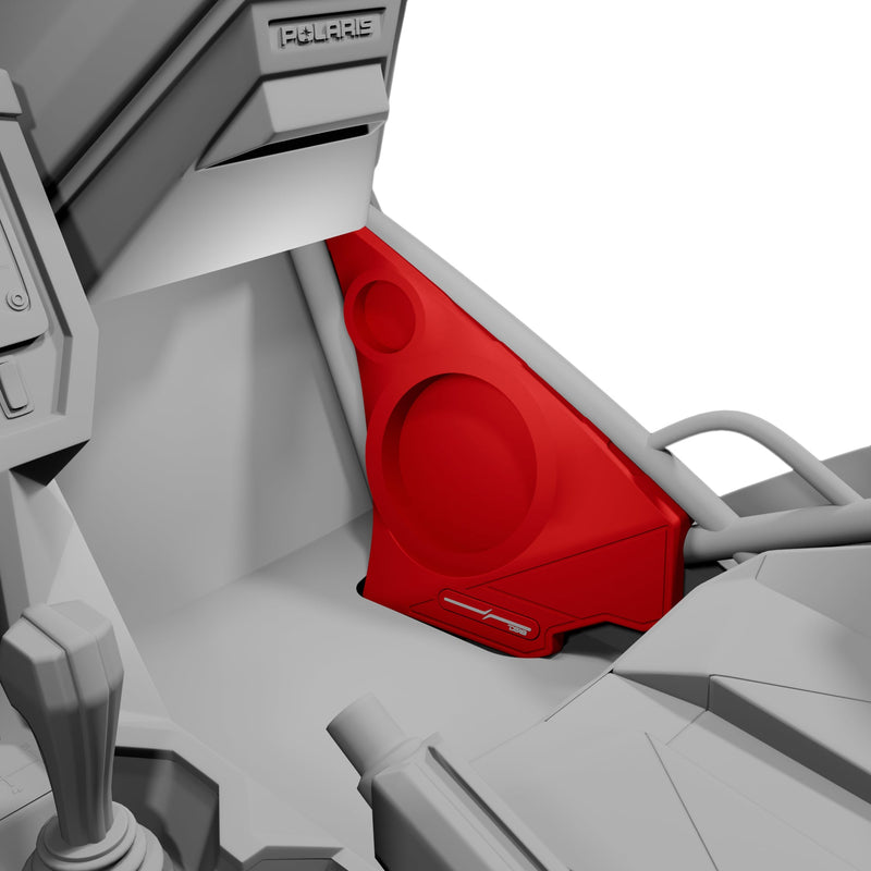 Load image into Gallery viewer, Polaris Slingshot Front Kick Panel Speaker Pods – Empty Enclosure for 8" Speakers and 3.8" Tweeters | 2020 - Current
