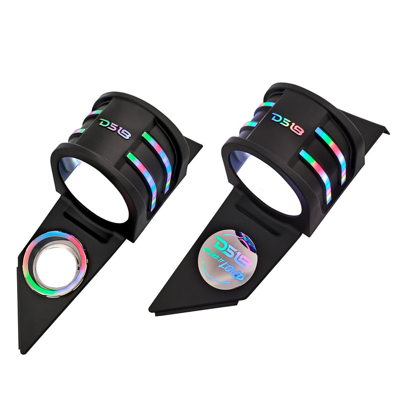 Load image into Gallery viewer, Polaris Slingshot Headrest Empty Enclosure With Digital LED Lights fits 4 x 6.5&quot; Speakers | 2015 - Current
