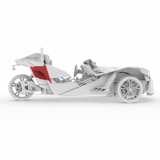 Polaris Slingshot Rear Subwoofer Enclosure Loaded with NXL-IQSUB10/BK and Digital LED Lights | Fits Either Passenger or Driver Side | 2015 - Current