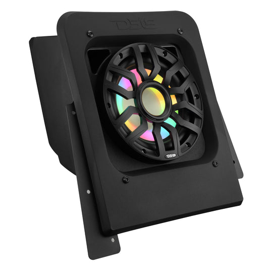 Polaris Slingshot Rear Subwoofer Enclosure Loaded with NXL-IQSUB10/BK and Digital LED Lights | Fits Either Passenger or Driver Side | 2015 - Current
