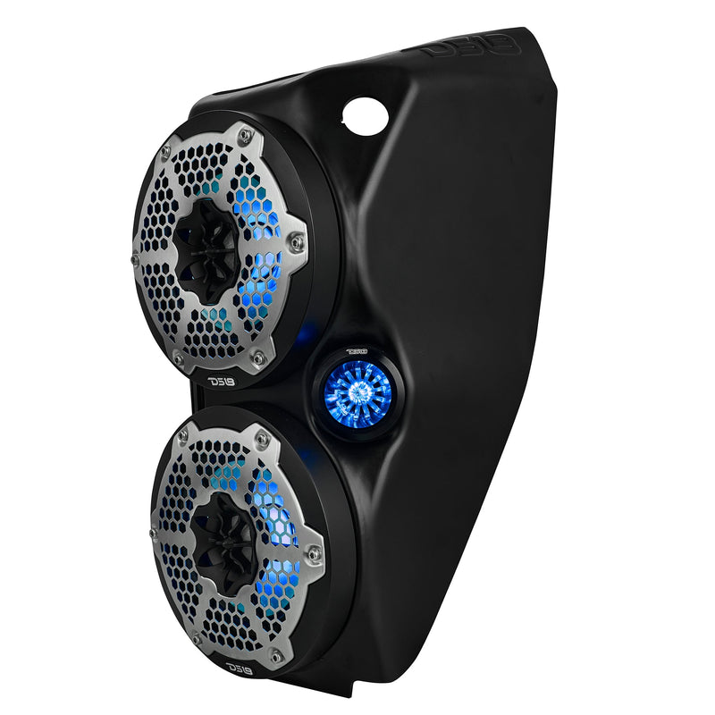 Load image into Gallery viewer, Polaris Slingshot Waterfall Center Console Empty Enclosure fits 2 x 6.5&quot; Speakers &amp; 2 x 2.28&quot; Bullet Tweeter | 2015 - Current
