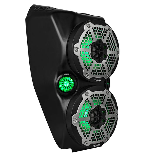 Polaris Slingshot Waterfall Center Console Empty Enclosure fits 2 x 6.5" Speakers & 2 x 2.28" Bullet Tweeter | 2015 - Current